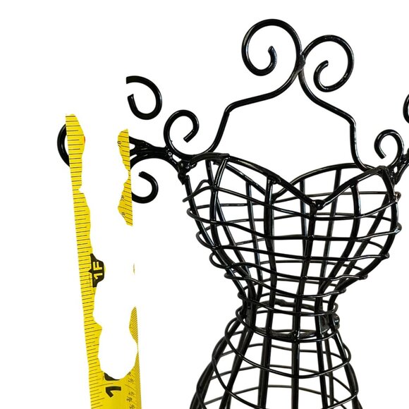 Miniature Wire Mannequin Dress Form Jewelry Holder 15" - Picture 11 of 12